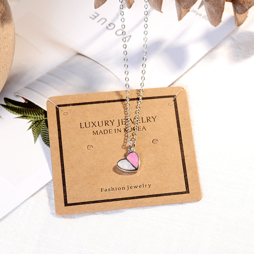 Necklace Ice Cream Heart Chain Necklace