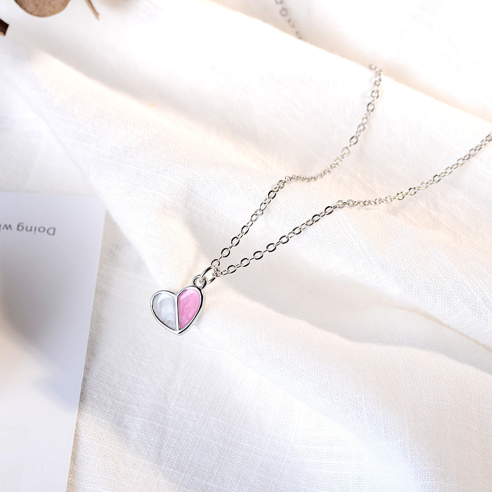Necklace Ice Cream Heart Chain Necklace