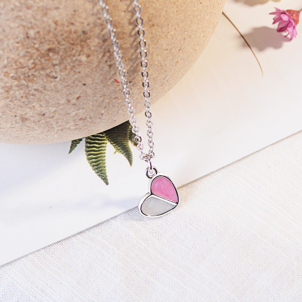 Necklace Ice Cream Heart Chain Necklace
