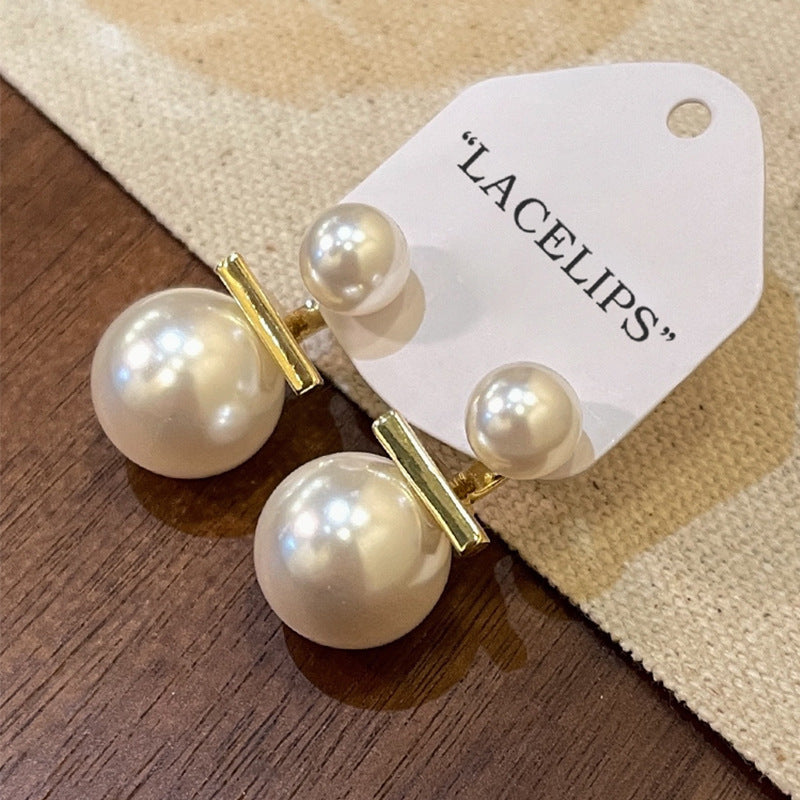 Silver Needle Luxury Minority Pearl Earrings